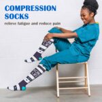 Aoliks Medical Compression Socks for Women & Men, Support Knee High Socks for Running,Nurses,Travel - Image 4