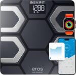INEVIFIT EROS Bluetooth Body Fat Scale Smart BMI Highly Accurate Digital Bathroom Body Composition Analyzer with Wireless Smartphone APP 400 lbs 11.8 x 11.8 inch (Black) - Image 2