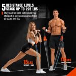 Resistance Bands with Handles - Heavy Duty Fitness Bands for Men & Women - Strength & Muscle Training, Yoga, Home Gym Equipment - Image 6