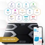 INEVIFIT EROS Bluetooth Body Fat Scale Smart BMI Highly Accurate Digital Bathroom Body Composition Analyzer with Wireless Smartphone APP 400 lbs 11.8 x 11.8 inch (Black) - Image 3