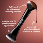 e.l.f. Liquid Bronzer & Contour Duo Brush, Silky Highly Pigmented Formula with Dual-ended Makeup Brush, Synthetic Bristles, 100% Vegan and Cruelty-Free - Image 3