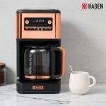 HADEN Generous Brew 14 Cup Coffee Maker with 120 Minute Keep Warm, Delay Brew, Adjustable Strength, Programmable Clock, and Anti Drip, Black/Copper - Image 8
