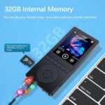 64GB MP3 Player with Bluetooth 5.3, Music Player with HiFi Sound for Sports Runners, 2.4" Screen MP3 Player Built in HD Speaker Voice Recorder FM Radio E-Book, Expanded Up to 128GB, Earphone Included - Image 7