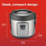 Instant Pot Zest 8 Cup One Touch Rice Cooker, From the Makers of Instant Pot, Steamer, Cooks Rice, Grains, Quinoa and Oatmeal, 8-cup cooked/4-cup uncooked, No Pressure Cooking Functionality - Image 5