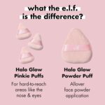 e.l.f. Halo Glow Pinkie Puffs, Finger-sized, Mini Puff For Applying Loose & Pressed Powders, Soft, Reusable & Washable, Vegan & Cruelty-Free, Set of 3 - Image 6