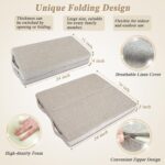Meditation Floor Cushion for Yoga Adults Square Floor Pillows Seating Large Meditation Cushion Yoga Pillows for Sitting on Floor Meditation Pillow Mat Outdoor Rectangle Floor Sitting Cushion - Image 4