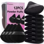BEAKEY 12pcs Powder Puffs for Face Powder Triangle Powder Puff for Loose and Cosmetic Foundation, Makeup Puff for Contouring, Cloud Kiss Beauty Makeup Tools - Image 2