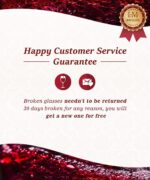 Red Wine Glasses Set of 4, Premium Crystal Wine Glasses Hand Blown,15 oz,Thin Rim,Long Stem,Perfect for Red or White,Daily Use,Unique Wedding Anniversary or Birthday Gift - Image 8