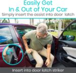 Vive Car Handle Assist for Elderly - Scratch Proof Latch - Auto Grab Bar Cane Support Aid - Standing Mobility Safety Tip to Help Get Out - Portable Assistive Device for Seniors, Handicapped - Image 5