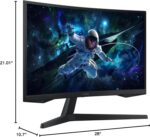 SAMSUNG 32" Odyssey G55C Series QHD 1000R Curved Gaming Monitor, 1ms(MPRT), HDR10, 165Hz, AMD Radeon FreeSync, Eye Care, Glare Free, Sharp Resolution LS32CG550ENXZA - Image 13