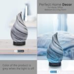 Essential Oil Diffuser 120ml Ultrasonic Aromatherapy Diffuser with Handmade Glass BPA Free Waterless Auto-Off, 4 Timer Setting 7 Colors Changed LED for Home Yoga Office - Image 3