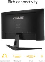 ASUS TUF Gaming VG27VH1B 27” Curved Monitor, 1080P Full HD, 165Hz (Supports 144Hz), Extreme Low Motion Blur, Adaptive-sync, FreeSync Premium, 1ms, Eye Care, HDMI D-Sub, BLACK - Image 6