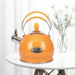 Whistling Tea Kettle Stainless Steel Teapot, Teakettle for Stovetop Induction Stove Top, Fast Boiling Heat Water Tea Pot 2.6 Quart - Image 5