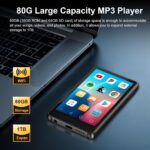 80GB MP3 Player with Bluetooth and WiFi, 4" Touch Screen Music Player with Spotify, Play Store, Pandora, Audible, Amazon Music, Android MP4 MP3 Player Up to 1TB (Black) - Image 7