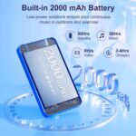 80GB MP3 Player with Bluetooth and WiFi, Android MP3 & MP4 Players with 4" Touchscreen and Speaker, 2000mAh Spotify Music Player with Spotify Kids, Audible, Amazon Music, Play Store (Blue) - Image 7