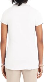 IZOD Women's Uniform Short Sleeve Polo Shirt, Button Closure, Moisture Wicking Performance Material & Fade Resistant - Image 3