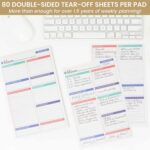 bloom daily planners Double Sided Daily To Do List Planning Pad - 80 Tear Off Sheets for Work, Home or Office Organization (Teal) - 6" x 9" - Image 5