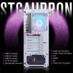 STGAubron Gaming PC Computer Desktop, GTX 1660 Ti 6G GDDR6, Intel Core I7 up to 3.9 GHz, 16G RAM, 512G SSD, WiFi, BT 5.0, RGB Fan x 6, RGB BT Sound Bar, Windows 10 Home,White - Image 7