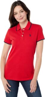 U.S. Polo Assn. Women's Classic Stretch Pique Polo Shirt - Image 2