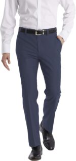 Calvin Klein Men's Modern Fit Dress Pants | Suit Pants for Men | Performance Stretch Fabric, Flat Front, Ready-to-Wear - Image 2