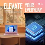 Laptop Computer, Windows 11 Laptop, 8GB+128GB, Intel Celeron Dual core Processors, 10" Laptops, Bluetooth WiFi Webcam HDMI, and Laptop Bag,Mouse, Mouse Pad, Headphone（Rose Gold） - Image 3