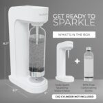 Soda Maker with BPA Free Bottle - CO2 Powered One Touch Fizz Control - Fresh Sparkling Water Maker - Homemade Sparkle Seltzer Soda Streaming Machine, Carbonated Water Machine [C02 NOT INCLUDED] - Image 3