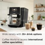 Bosch 800 Series Fully Automatic Espresso Machine – 36 Drinks with Coffee World, Cold Brew, Double Cup, Integrated Milk Container, Smart Features, in Silver TQU60307 - Image 3
