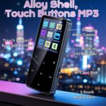 80GB MP3 Player with Bluetooth Portable HiFi Music Player with HD Speaker, Lossless Sound, FM Radio, Voice Recorder, Touch Buttons, E-Book (Earphones & 16GB + 64GB Card Included, No WiFi) - Image 5