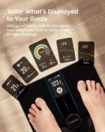 RENPHO Smart Scale for Body Weight Fat, Digital Bathroom Scale with Color Display, Wi-Fi & Bluetooth Fitness Equipment for BMI Muscle Mass Composition, Rechargeable, Elis Nova - Image 3