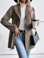 utcoco Womens 2025 Business Casual Blazers Long Sleeve Open Front Work Office Blazer Jacket - Image 4