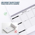 Weekly Planner To Do List Pad - 8.5x11" 52 Sheets Spiral - Desk Notepad with Multiple Sections - Undated Planning Notebook Checklist, Todo Agenda Plan - Image 6