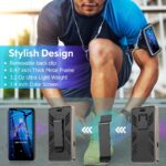 96GB Mp3 Player with Bluetooth 5.0 - Aiworth Portable Digital Lossless Music MP3 MP4 Player for Kids with FM Radio HD Speaker for Sports Running Super Light Metal Shell Touch Buttons - Image 6