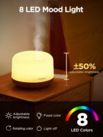 InnoGear 500ml Essential Oil Diffuser with Remote Control, Premium Ultrasonic Aromatherapy Diffusers Scent Humidifier Vaporizer Auto-Off Timer for Large Room Home, Yellow - Image 7