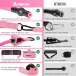 Resistance Bands, Exercise Bands with Handles for Working Out, Fitness Bands for Women, Workout Equipment Home Gym, Training Bands with Door Anchor, Ankle Straps, Shape Body, Physical Therapy - Image 8