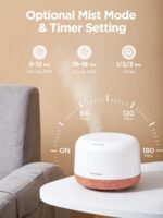 InnoGear 500ml Essential Oil Diffuser with Remote Control, Premium Ultrasonic Aromatherapy Diffusers Scent Humidifier Vaporizer Auto-Off Timer for Large Room Home, Yellow - Image 4