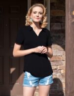 Women's Polo Shirts Short Sleeve Work Tops Business Casual Summer Tops Fashion 2025 Collared Blouses - Image 3