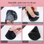 BEAKEY 12pcs Powder Puffs for Face Powder Triangle Powder Puff for Loose and Cosmetic Foundation, Makeup Puff for Contouring, Cloud Kiss Beauty Makeup Tools - Image 9