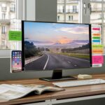 Monitor Memo Boards for Computer, Set of 2 (Left & Right) Multifunction Acrylic Screen Message Reminder Pad Side Panels Phone Holder - Utility Organizer for Office Desktop, Gift of 1 Pack Sticky Notes - Image 6