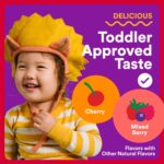 SmartyPants Organic Toddler Multivitamin Gummies: Probiotics, Omega 3 (ALA), Vitamin D3, C, Vitamin B12, B6, A, K & Zinc, Beta Carotene, Gluten Free, Three Fruit Flavors, 60 Count (30 Day Supply) - Image 7