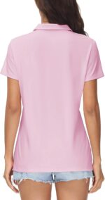 MAGCOMSEN Women's Polos Golf Shirts Short Sleeve UPF 50+ Collared Shirt Quick Dry Tennis Work Athletic Tops - Image 6