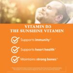 Doctor's Best Vitamin D3 5,000 IU for Healthy Bones, Teeth, Heart and Immune Support, Non-GMO, Gluten-Free, Soy Free, 360 Count (Pack of 1) - Image 6