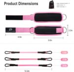 Ankle Resistance Bands with Cuffs: Women Ankle Strap Band for Working Out - Ankle Resistance Bands for Glutes Hip & Leg Butt Training Workout Exercise Equipment - Image 6