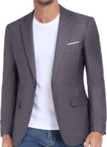 Wehilion Mens Casual Blazer Jacket Lightweight Sports Coat Suit Jacket for Summer Daily Business Wedding Party Travel - Image 2