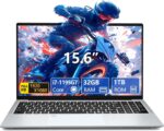 Gaming Laptop Core i7, Gaming Laptops,15.6 Inch Laptops FHD 1920 * 1080 Computer Laptop Up to 4.7GHZ, 32GB RAM 1TB SSD RJ45 WiF5 HDMI 180 Angle Opening Backlit Keyboard and Fingerprint Unlock Notebook - Image 2
