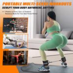 Ankle Resistance Bands with Cuffs for Women & Men - 3-Level Adjustable Leg & Glute Workout Equipment, Portable Home Gym Exercise Bands for Kickbacks, Hip Thrusts, Yoga, Strength Training - Image 8