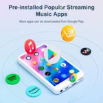 MECHEN MP3 Player with Bluetooth and WiFi, Mp3 & Mp4 Music Player with Spotify, Amazon Music, Deezer, Audible, 4.0" IPS Touch Screen Android Player with Speaker, FM Radio, Up to 512GB (White) - Image 4