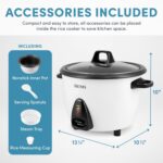 Aroma Housewares ARC-360-NGP 20-Cup Pot-Style Rice Cooker & Food Steamer, White - Image 4