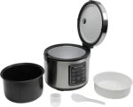 West Bend Rice & Grain Multi Cooker Programmable with 9 Preset Functions, Features Delay Start and Keep Warm Functions and Steam Basket, 20 Cups Cooked, Stainless Steel - Image 9