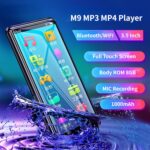 MP3 Player with Bluetooth and , 4.0 Inch Full MP4 MP3 Player with Speaker, for Android Streaming Music Player Portable HiFi Sound Digital Audio Player 2050mAh (Grey) - Image 3