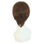 MapofBeauty Fashion Men's Short Straight Wig (Brown) - Image 4